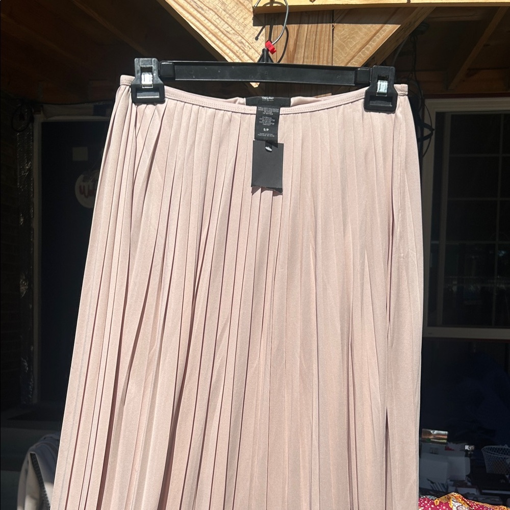 Mossimo Supply Co. Pleated Maxi Skirt in Light Pink